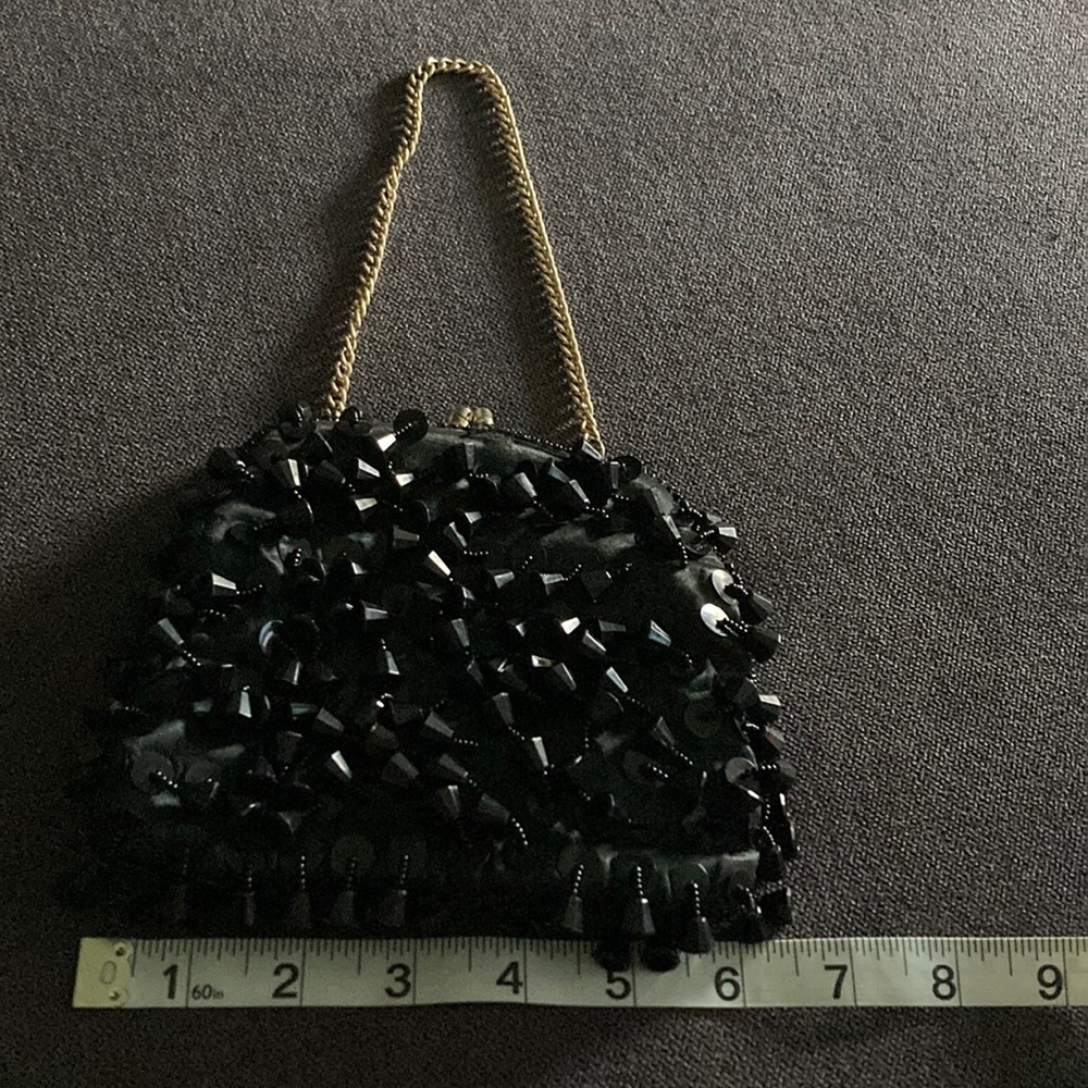 Black evening bag